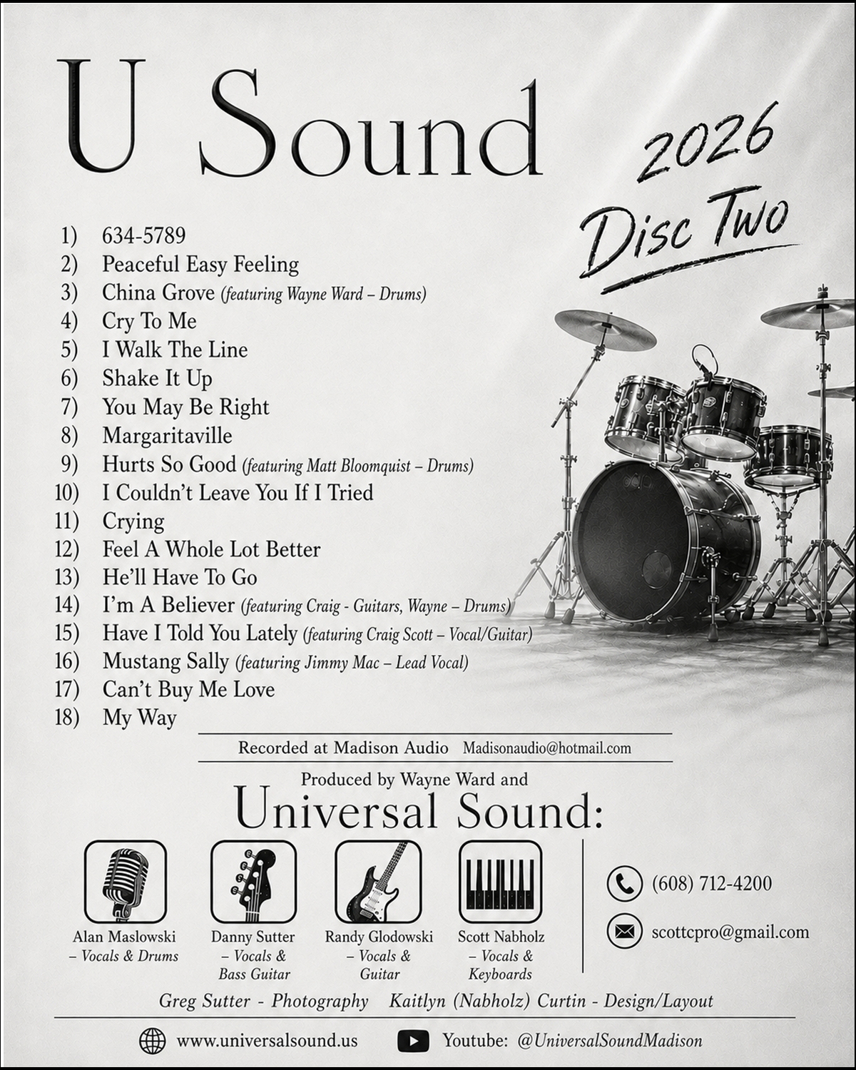 Usound Lines notes, Disc Two 